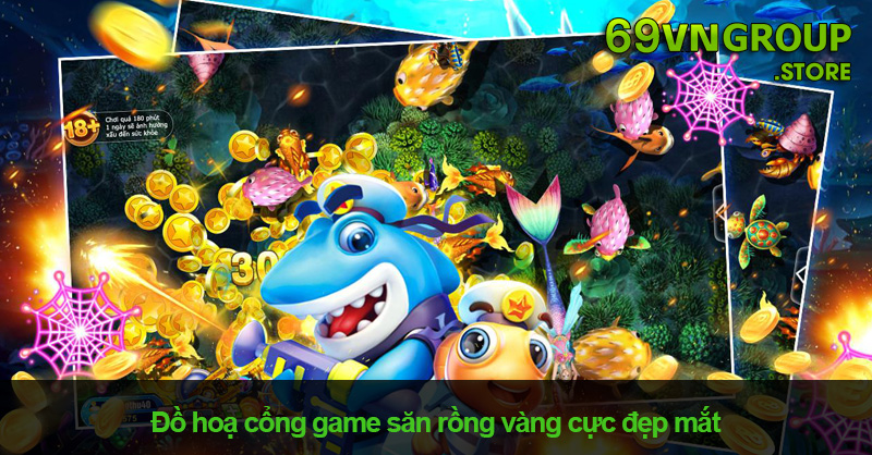 Đồ hoạ cổng game săn rồng vàng cực đẹp mắt